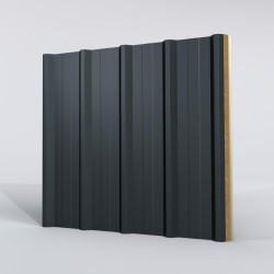 Couverture Panneau Sandwich Vulcasteel Roof Alpha H nerv 37mm x 1000mm 25µ