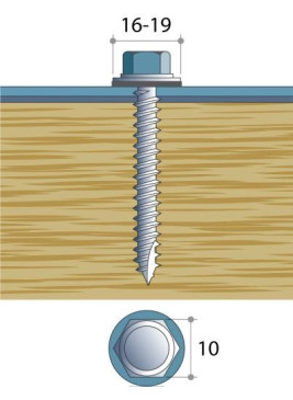Vis à Bois 130mm Boite 100pcs