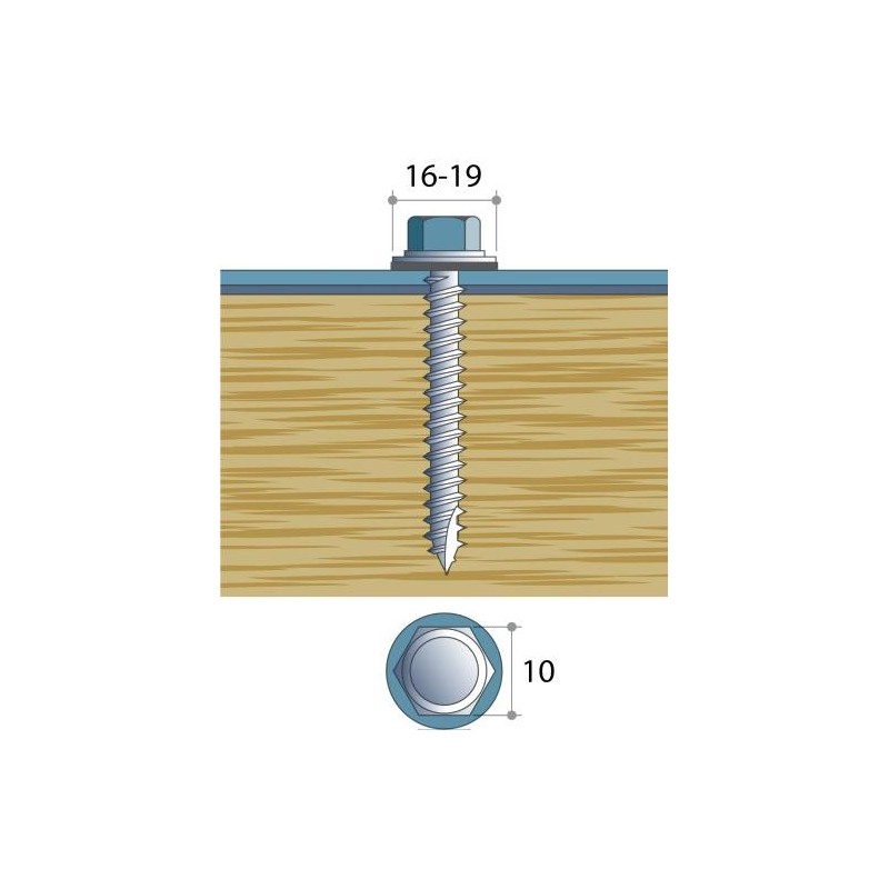 Vis à Bois 130mm Boite 100pcs