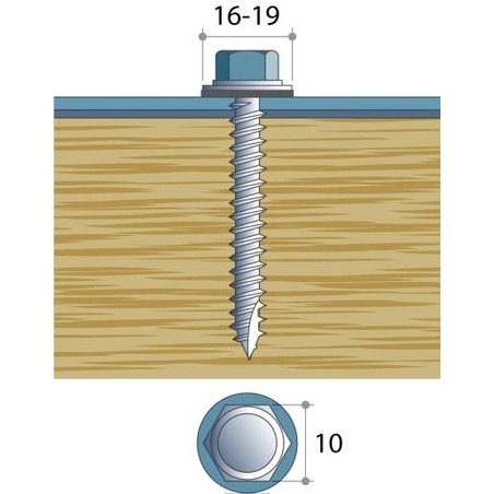 Vis à Bois 150mm Boite 100pcs