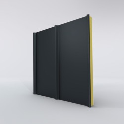 Couverture Panneau Sandwich Roof 1000 H nerv 45mm L 1000mm 25µ