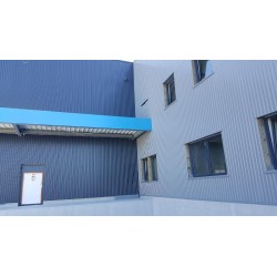 Bardage H nerv 14mm x L1000mm 25µ