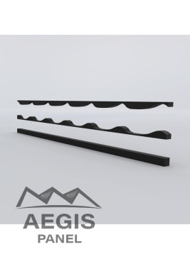 Couverture Panneau Tuile  H ond 24mm x L 1100mm 35µ