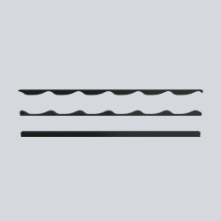 Couverture Panneau Tuile  H ond 24mm x L 1100mm 35µ