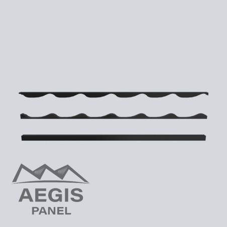 Couverture Panneau Tuile  H ond 24mm x L 1100mm 35µ