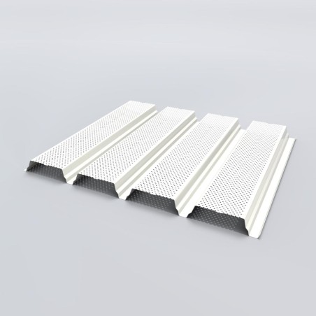 Support d'étanchéité Tôle sèche Perfo Plage Interieurcoating perforée Hnerv 56mm x L900mm - 225mm 15µ