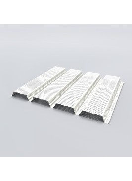 Support d'étanchéité Tôle sèche Perfo Plage Interieurcoating perforée Hnerv 56mm x L900mm