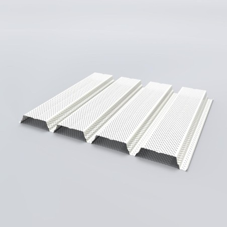 Support d'étanchéité Tôle sèche Perfo Plage Interieurcoating perforée Hnerv 56mm x L900mm