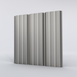 Bardage Tôle sèche nervurée perforée H nerv 25mm x L1085mm 25µ