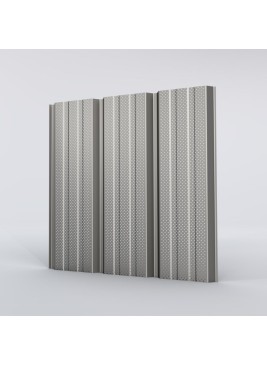 Bardage Tôle sèche nervurée perforée H nerv 25mm x L1085mm 25µ