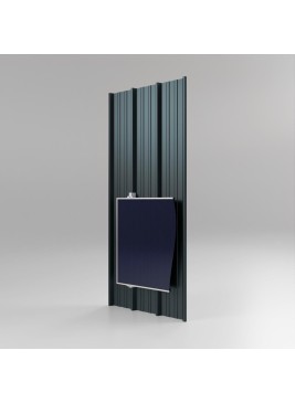 Panneau Sandwich double tôle Grandemat Farm H nerv 45mm x L 1000mm 25µ