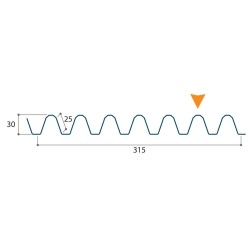 Bardage architectural Essential H ond 30mm x L 315mm