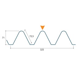 Bardage architectural Essential H ond 71mm x L 325mm