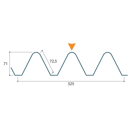 Bardage architectural Essential H ond 71mm x L 325mm