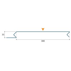 Bardage Ponant H 35mm x L 300mm