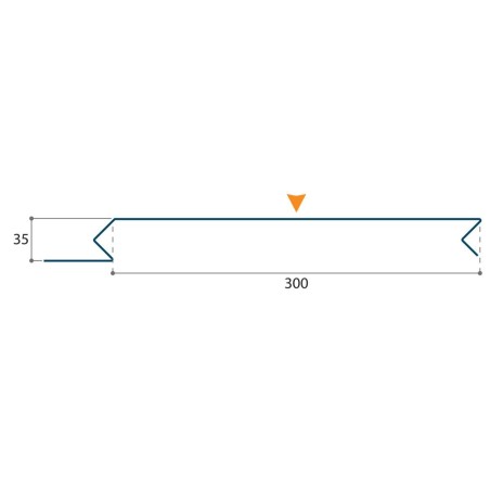 Bardage Ponant H 35mm x L 300mm