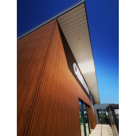 Bardage architectural Sonora Durable H nerv 24mm x L 600mm