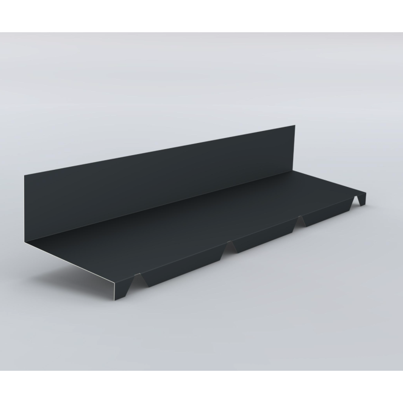 Faitière crantée contre mur montante P45