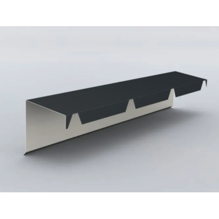 Faitière crantée contre mur descendante P45