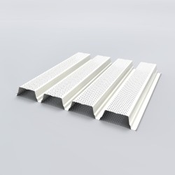 Support d'étanchéité Tôle sèche Perfo Plage Interieurcoating Hnerv 73mm x L780mm 15µ