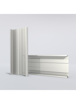 Couverture double peau perforée H nerv 90mm x L400mm 15µ