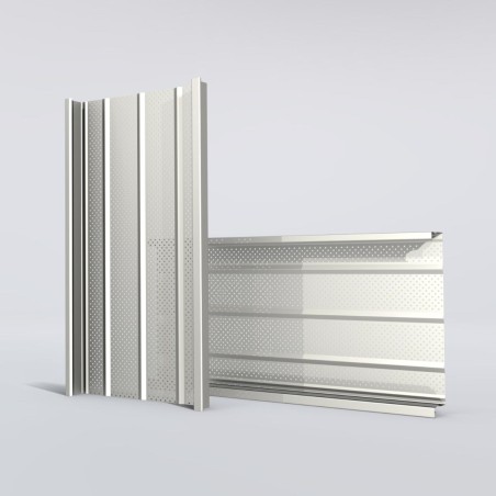 Couverture double peau perforée H nerv 92mm x L500mm 15µ