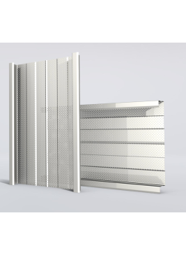 Bardage double peau perforée L600mm x P110mm 15µ