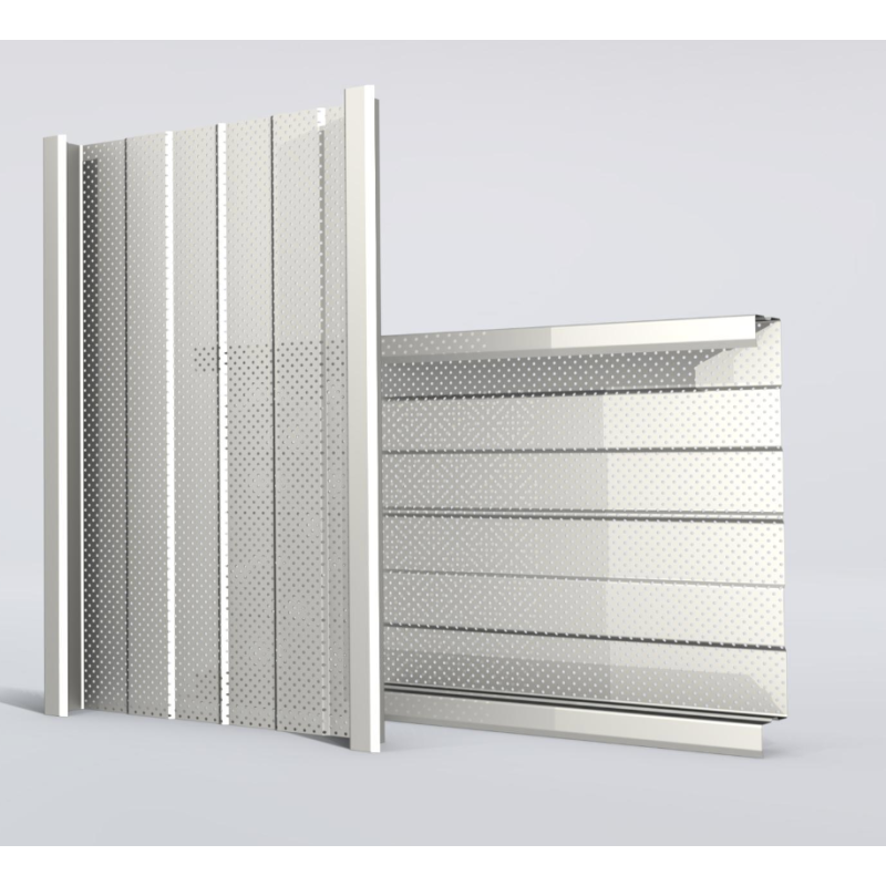 Bardage double peau perforée L600mm x P110mm 15µ