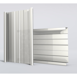 Bardage double peau perforée L600mm x P110mm