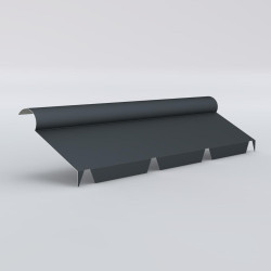 1/2 Faîtière à Boudin 90 crantée 25µ