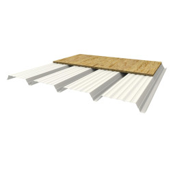 Plancher sec PML Tôle sèche Hnerv 42mm x L1010mm - 252mm 15µ