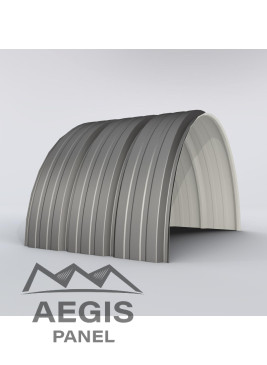 Bardage Tôle sèche nervurée perforée H nerv 25mm x L1085mm 25µ