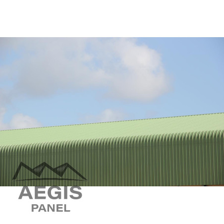 Bardage Tôle sèche nervurée perforée H nerv 25mm x L1085mm 25µ