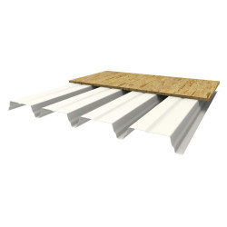 Support d'étanchéité Plancher sec Interieurcoating perforée Hnerv 56mm x L900mm 15µ