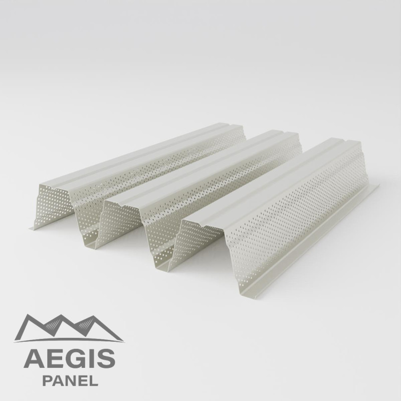 Support d'étanchéité Tôle sèche Perfo Plage Interieurcoating perforée Hnerv 56mm x L900mm - 225mm 15µ