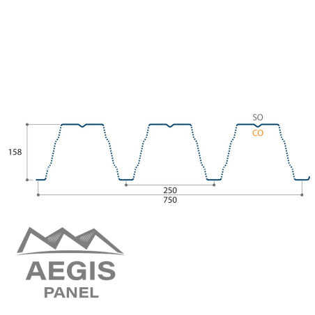 Support d'étanchéité Tôle sèche Perfo Plage Interieurcoating perforée Hnerv 56mm x L900mm
