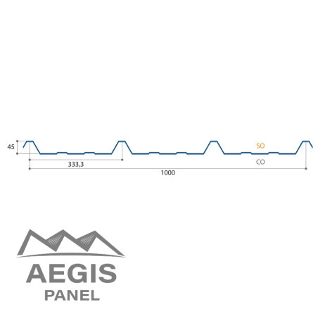 JI 45-333-1000 Toiture Aquafix - AEGIS PANEL