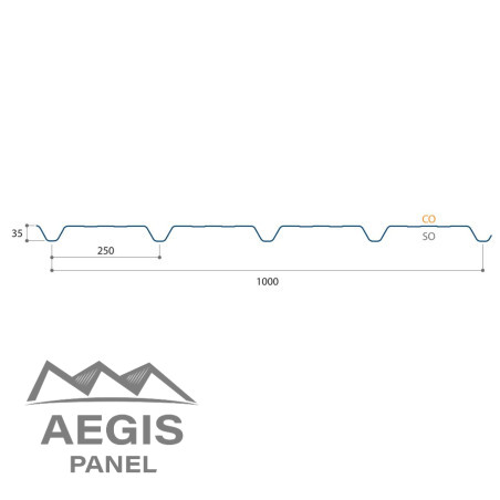 JI 33-250-1000 Bardage - AEGIS PANEL