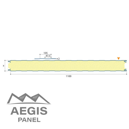 JI FT Wall 1100 80-100 (Linéaire) - AEGIS PANEL