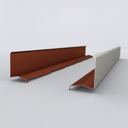 Bande de rive contre mur crantée Panneau-tuile Polyester 35 µ