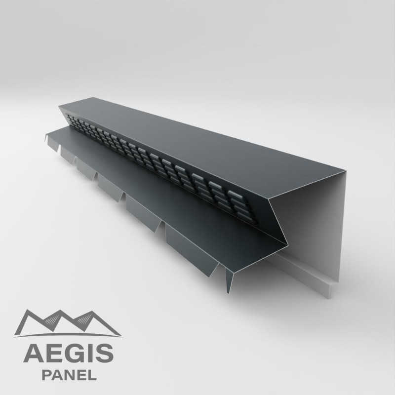 Faîtage sur mur ventilé cranté - AEGIS PANEL