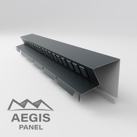 Faîtage sur mur ventilé cranté - AEGIS PANEL