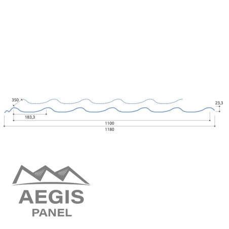 Panneau-tuile translucide en polycarbonate - AEGIS PANEL