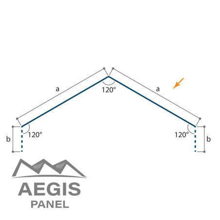 Faîtière double crantée - AEGIS PANEL