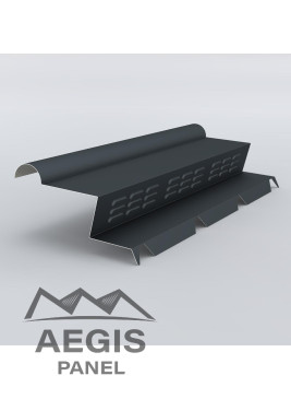 Demi-faîtière à boudin 90 ventilée crantée - AEGIS PANEL