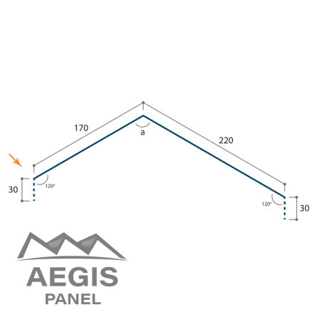 Faîtière crantée Vieo Edge - AEGIS PANEL