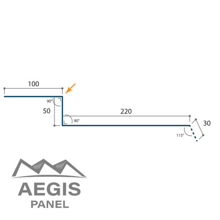 Faîtière à ressaut crantée Vieo Edge - AEGIS PANEL