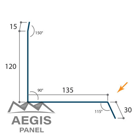 Bande de rive contre mur Vieo Edge - AEGIS PANEL