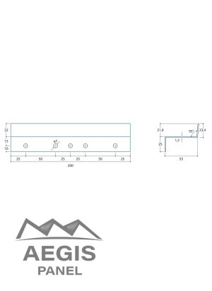 Pièce de départ 1,5MM JI FC Wall 80MM - AEGIS PANEL