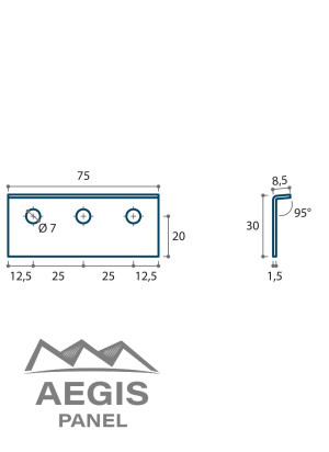 Plaquette Répartition Inox JI Wall 1000FC - AEGIS PANEL